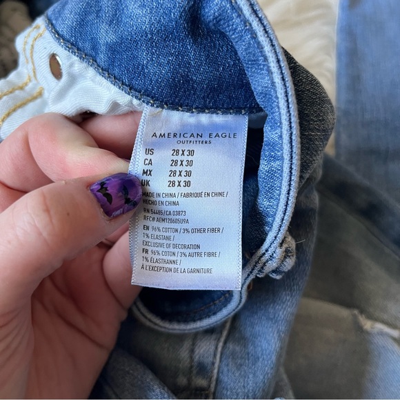 American Eagle Ne(X)t Level stretch skinny jeans size 28X30 - Picture 7 of 7